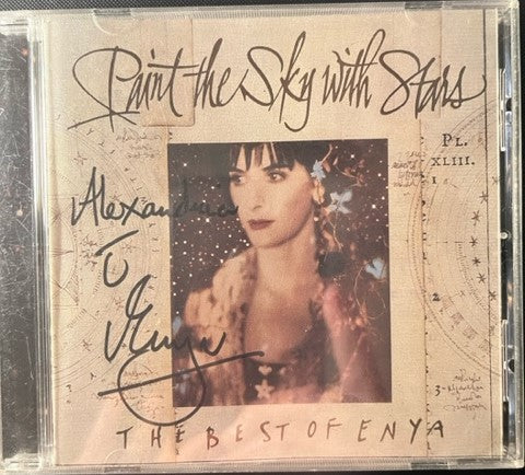 Enya - Paint The Sky With Stars - U.S. CD LP - AUTOGRAPHED BOOKLET
