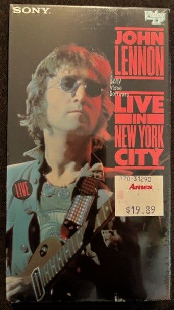 John Lennon - Live In New York City   VHS      NEW / Factory Sealed