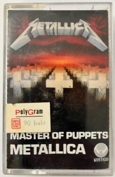 METALLICA - Master Of Puppets   RARE Thailand Import Cassette Lp