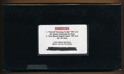 Morrissey - You Are The Quarry - Rare Promotional VHS Album Sampler