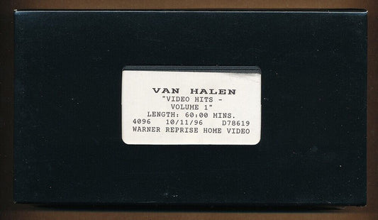 Van Halen - Video Hits Vol. 1 - Rare Promotional Full Length VHS