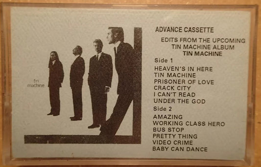 Tin Machine - Rare U.S. Advance Promo Cassette LP   W/ David Bowie