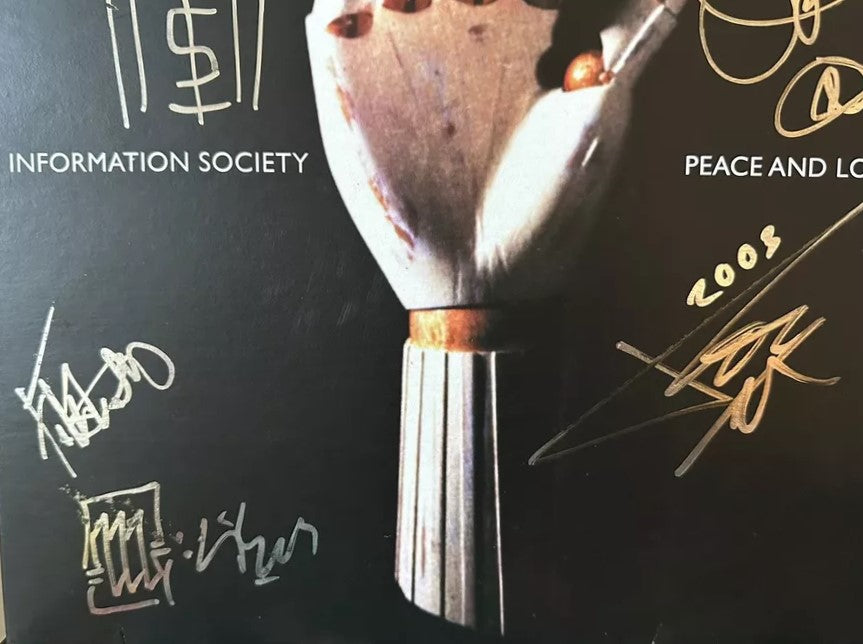 Information Society - Peace & Love, Inc.  Fully Signed LP