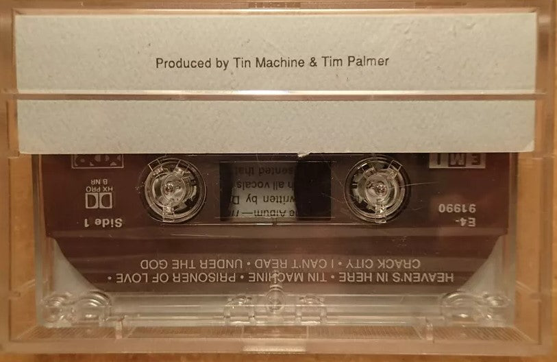 Tin Machine - Rare U.S. Advance Promo Cassette LP   W/ David Bowie