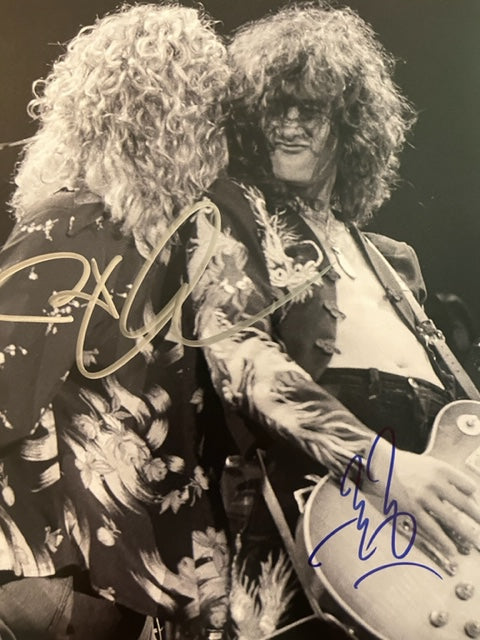 Robert Plant - Jimmy Page - Led Zeppelin Autographed 8 x 10 Photo