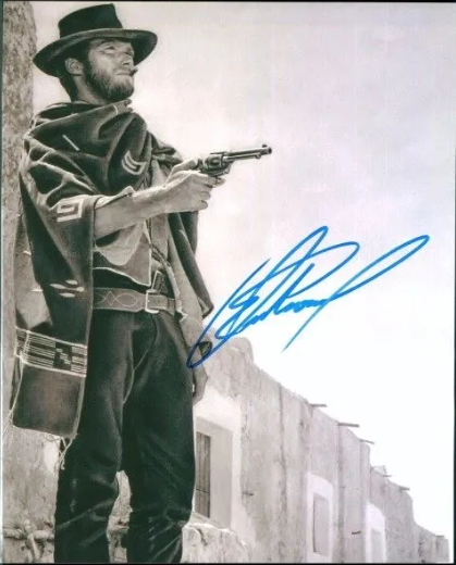 Clint Eastwood - Hollywood Legend Signed 8 x 10