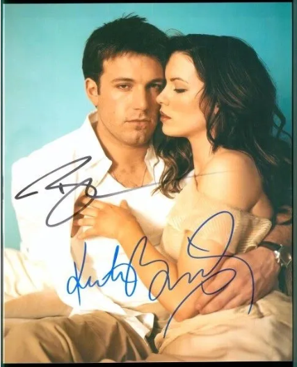 Kate Beckinsale - Ben Affleck - Pearl Harbor Signed 8 x 10 Photo