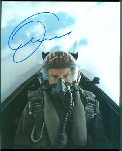 Maverick - Tom Cruise Autographed 8 x 10 Photo